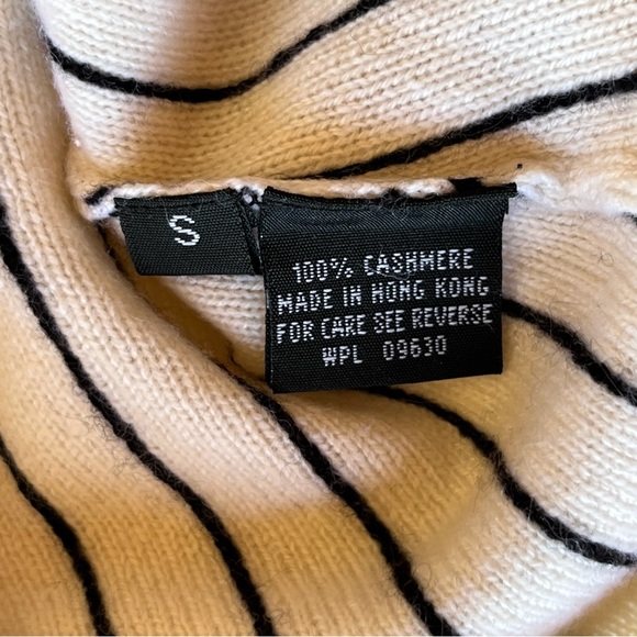 Heidi Weisel stripped cashmere front pocket t shirt size small - Picture 4 of 4